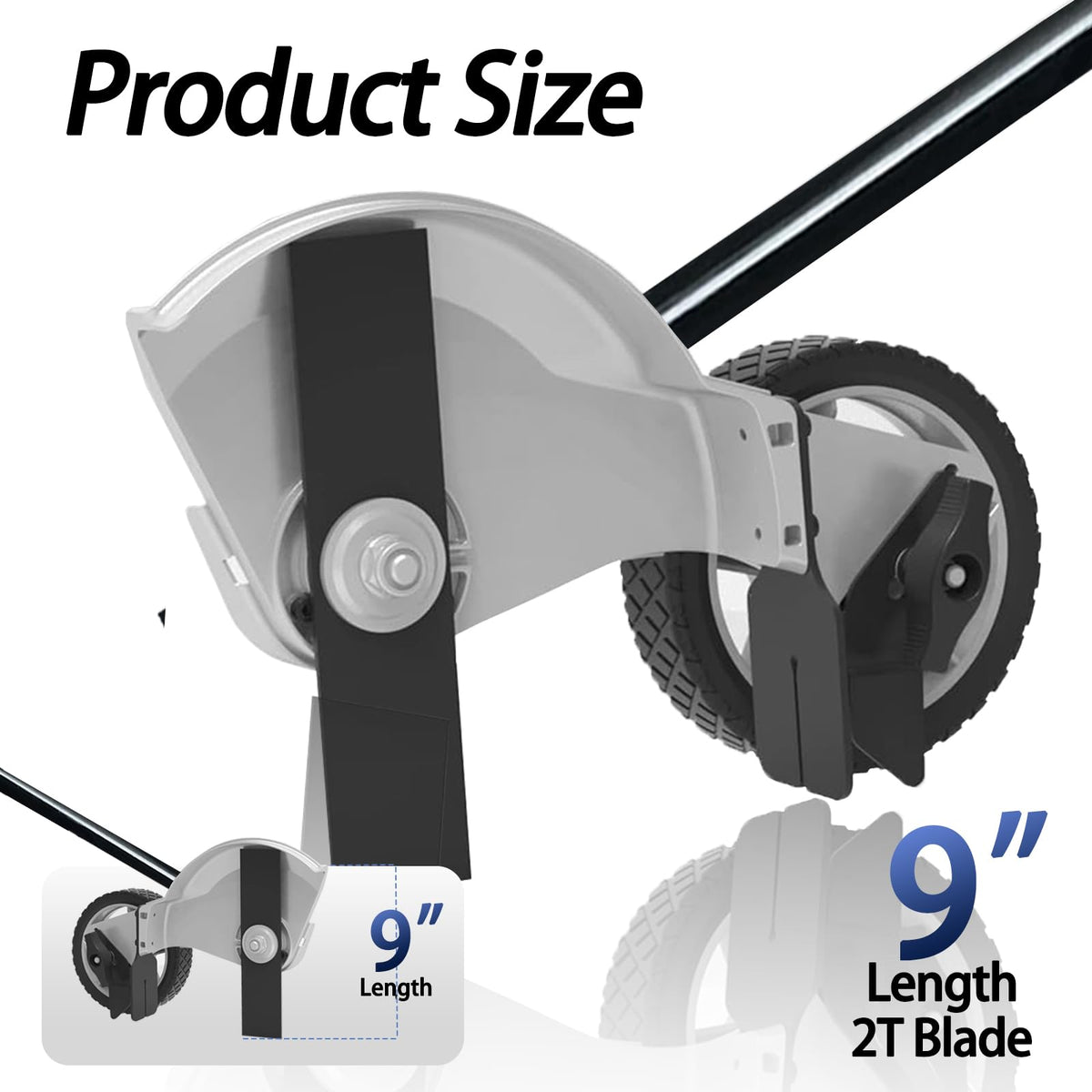 Generic lawn edger attachment for Yardman enables versatile edging with secure fit.
