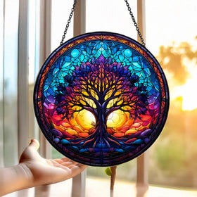 Generic light-diffusing glass suncatcher provides gentle illumination