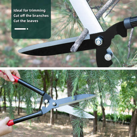 Generic hedge shears 21 inch blades provide precise trimming on hedges
