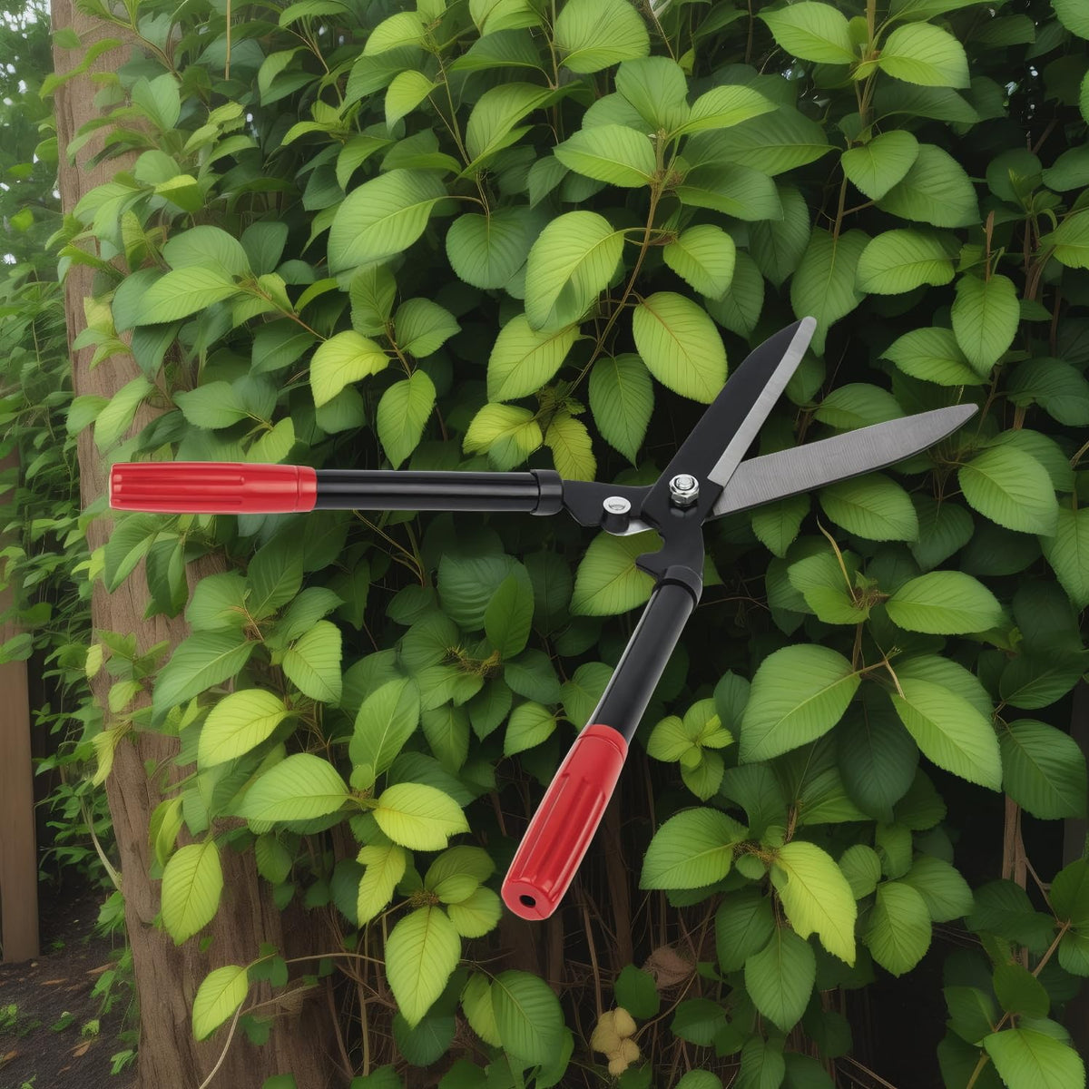 Generic hedge shears ideal for trimming hedges and boxwoods in borders