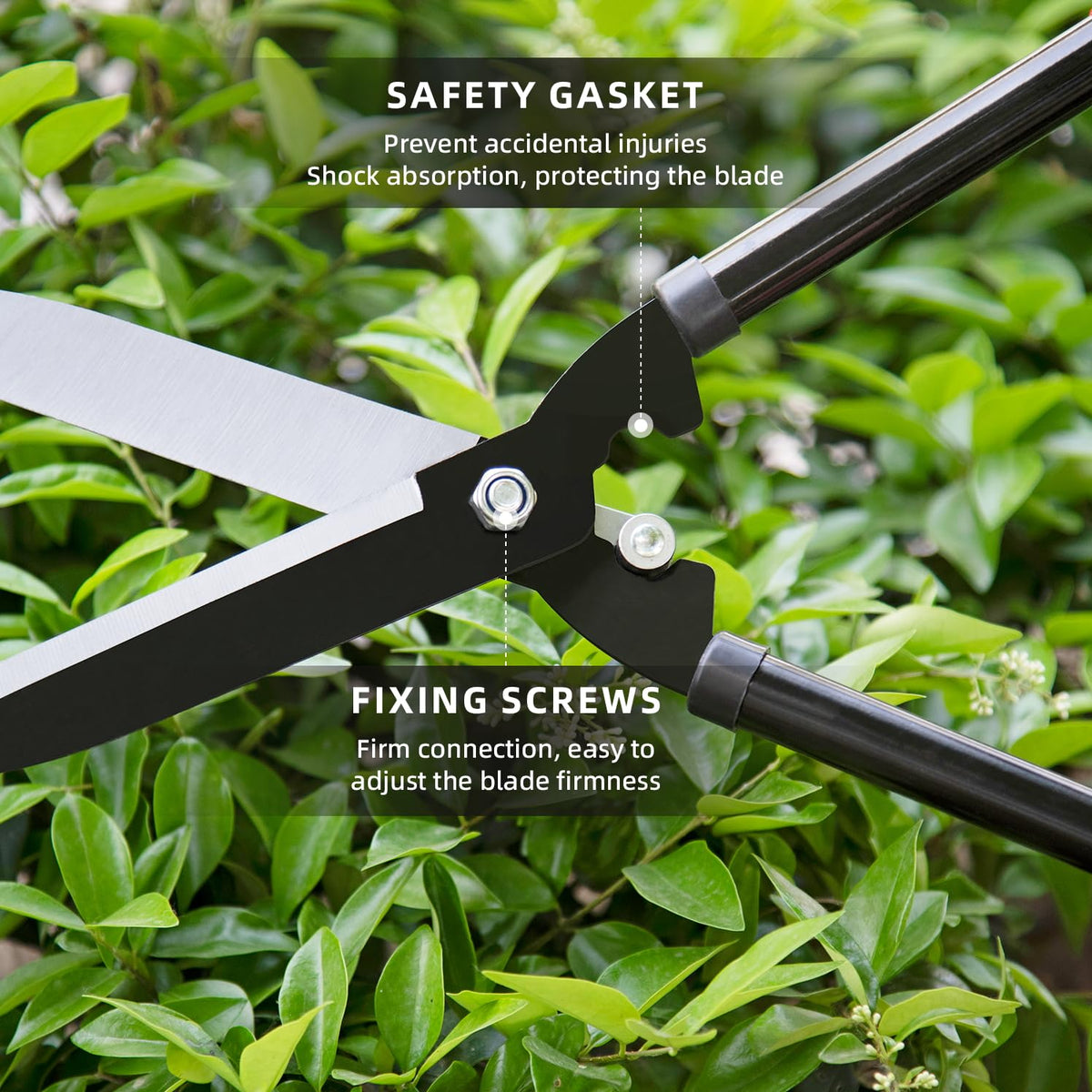 Generic hedge shears lightweight design reduces arm fatigue during use