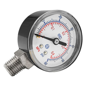 Generic pool filter gauge supports timely cleaning decisions