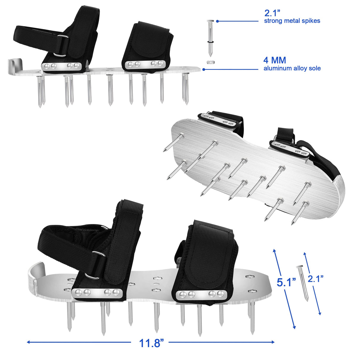 Generic Preassembled Aeration Shoes with ready-to-wear spikes for quick setup.