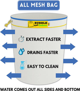 Generic micron range 25-220micron bags capture different particle sizes for customizable filtration.