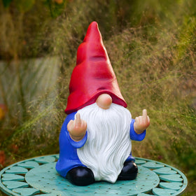 Generic Middle Finger Gnome safety-tested paint close-up for peace of mind.