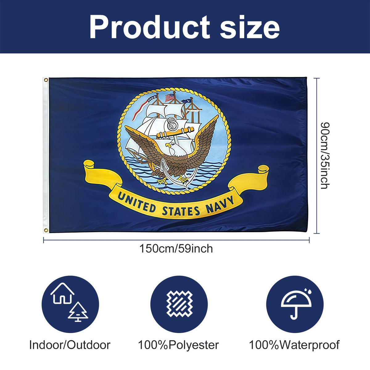 Generic Military Flags outdoor display with weather-ready design