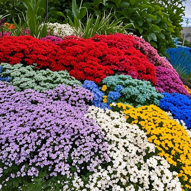 Generic creeping thyme seeds form colorful mats for vibrant ground cover
