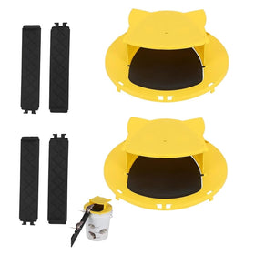 Generic Mouse Trap Bucket lid attached to a 5-gallon bucket for quick setup.