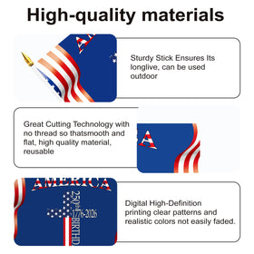 Generic multi-use flags for parties, outdoor shows, and welcoming spaces