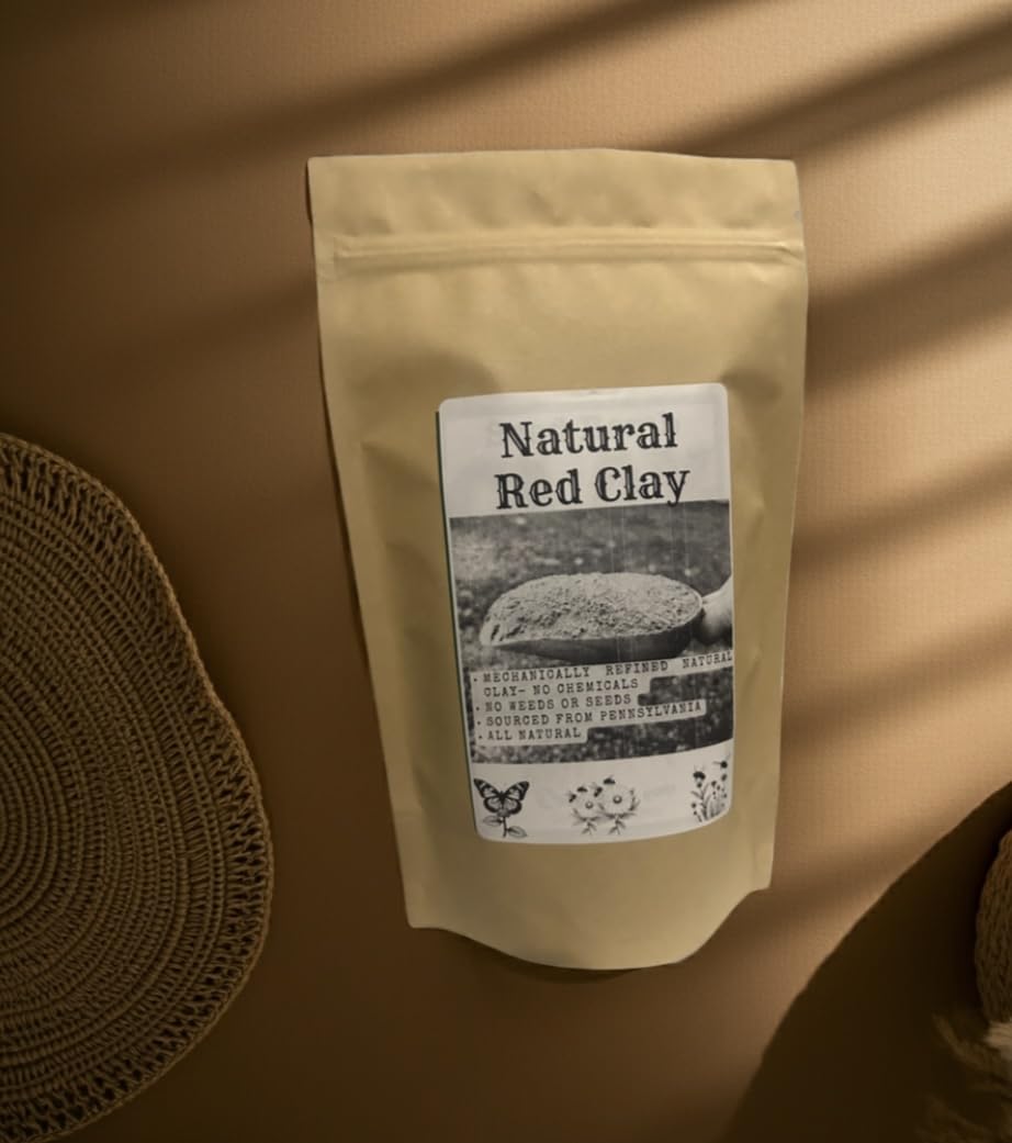 Generic Natural Red Clay Powder stored in kraft bag maintains freshness