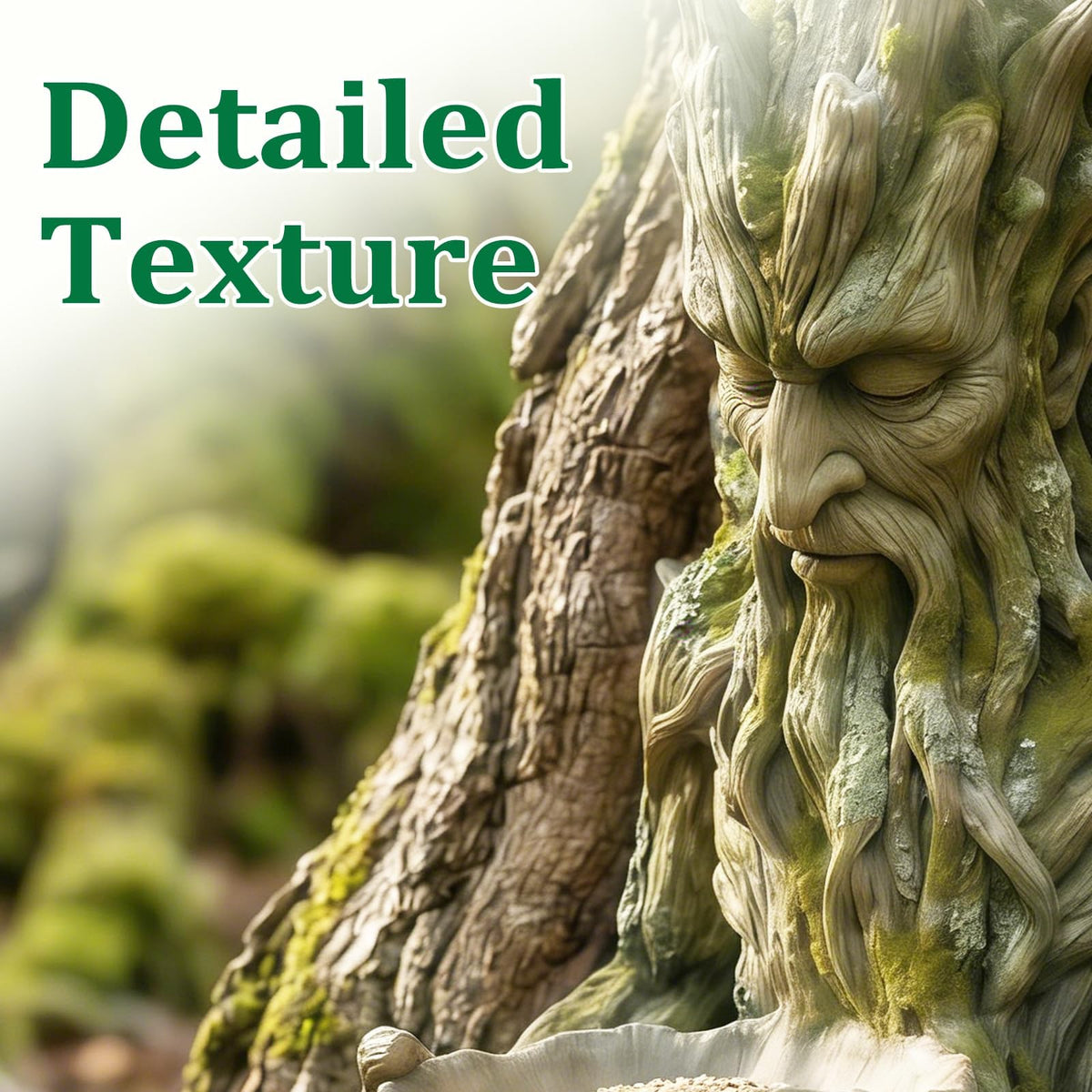 Generic Outdoor Garden Decor Scene illustrates nature friendly backyard appeal