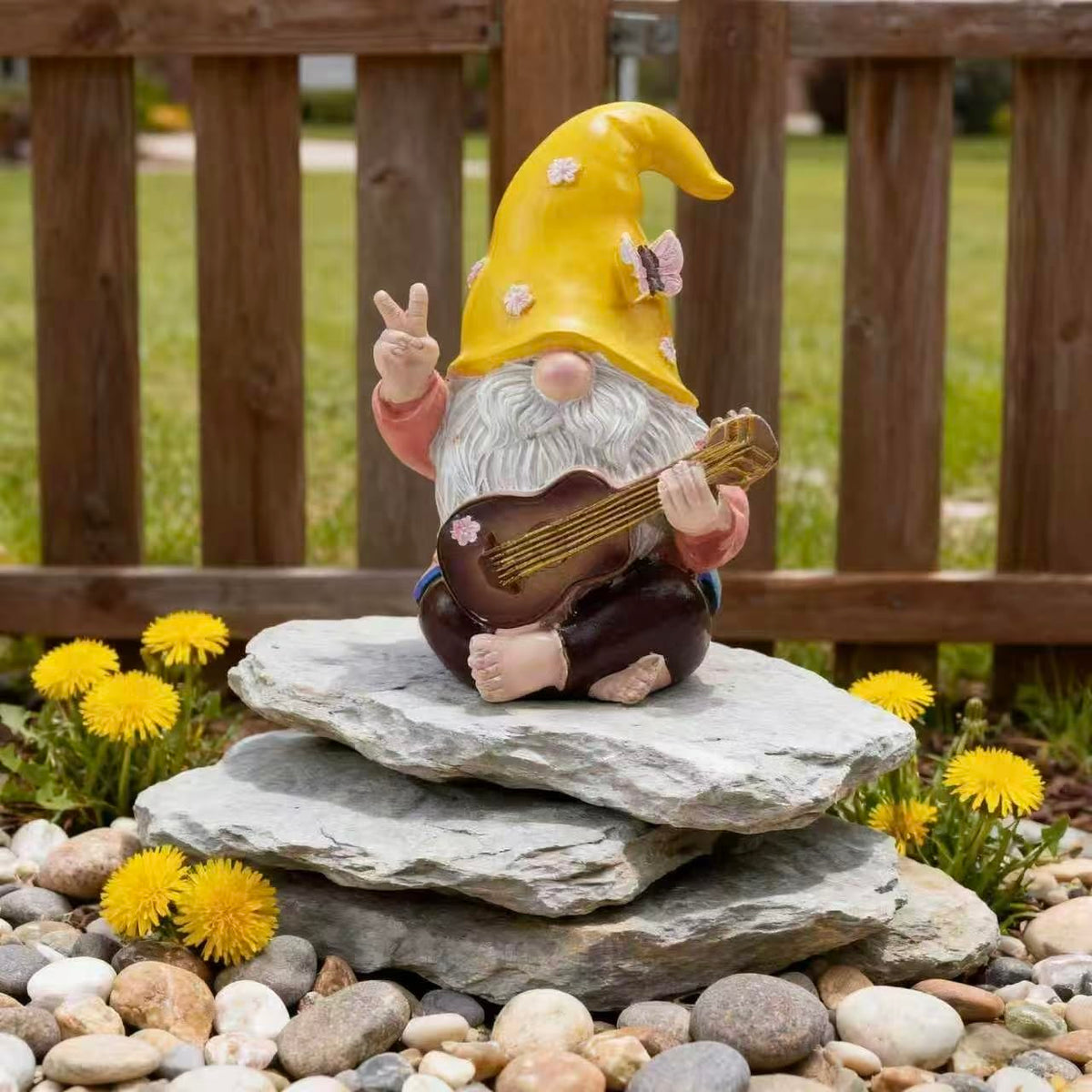 Generic Outdoor Gnome Decor works indoors or outdoors as a whimsical focal point.
