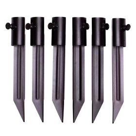 Generic outdoor light stakes anchor tiki torches securely in the ground for stable illumination.