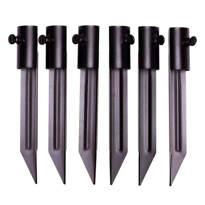 Generic outdoor light stakes anchor tiki torches securely in the ground for stable illumination.