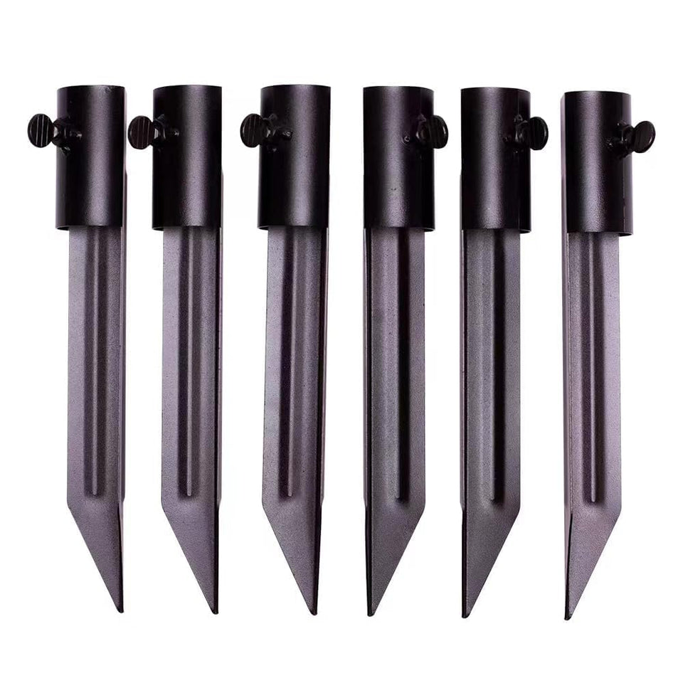 Generic outdoor light stakes anchor tiki torches securely in the ground for stable illumination.