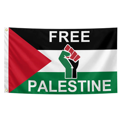 Generic Palestine flag 3x5ft with brass grommets for durable outdoor display.