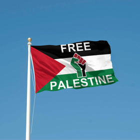 Generic Palestine flag offers vibrant colors for ceremonies, parties, and street decor.