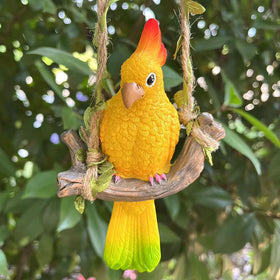 Generic outdoor parrot decor for lawn or balcony scenes.