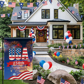 Generic Patriotic Garden Flag, 4th of July ready with durable outdoor appeal