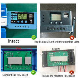 Generic Peidesi PWM 30A solar input wiring for high power panels.
