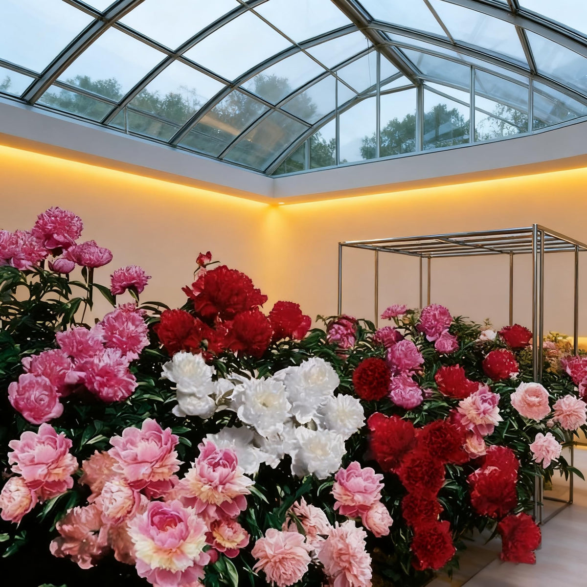 Generic Peony Seeds border-planting layout for elegant garden borders.