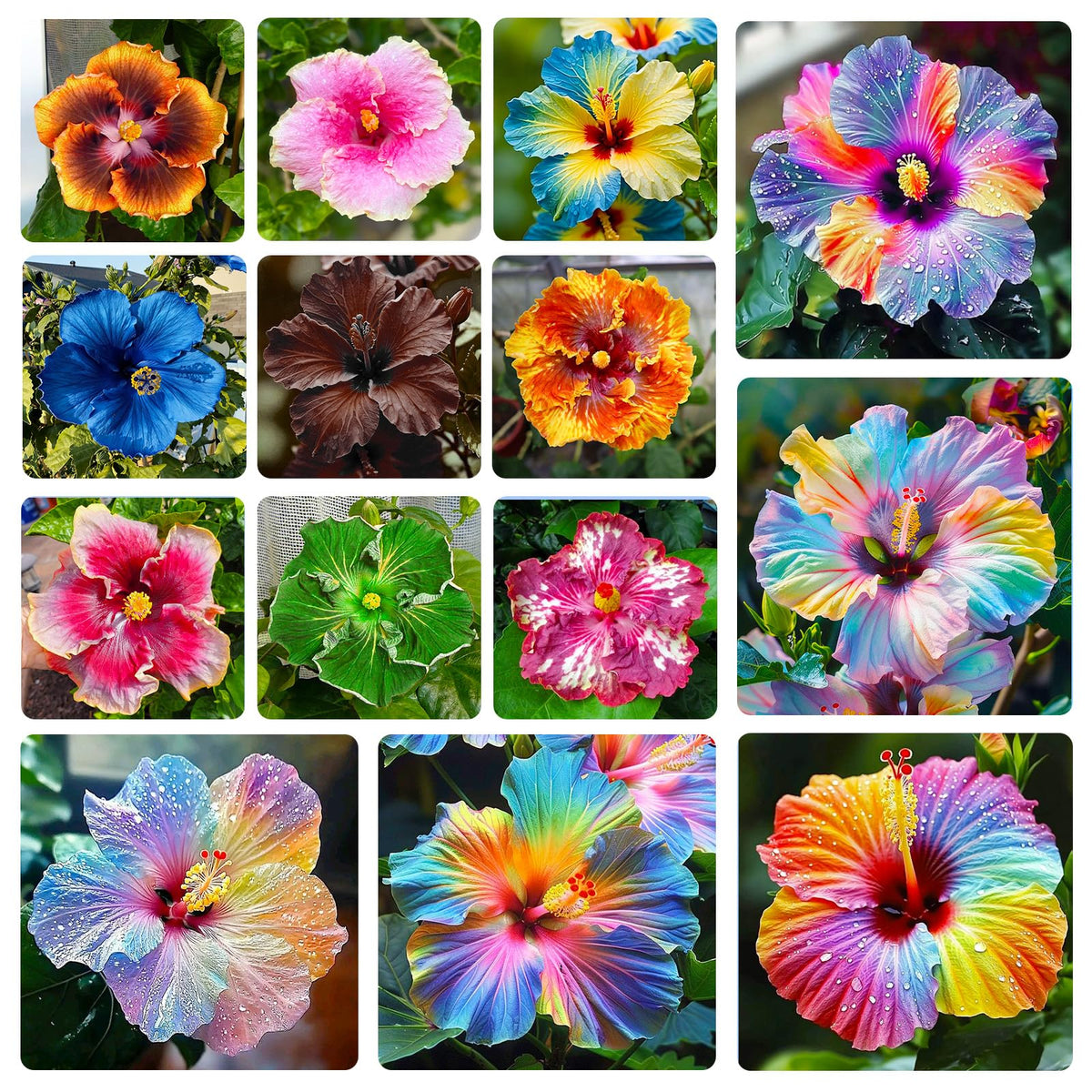 Generic perennial hibiscus seeds bloom close-up with vibrant petals for borders