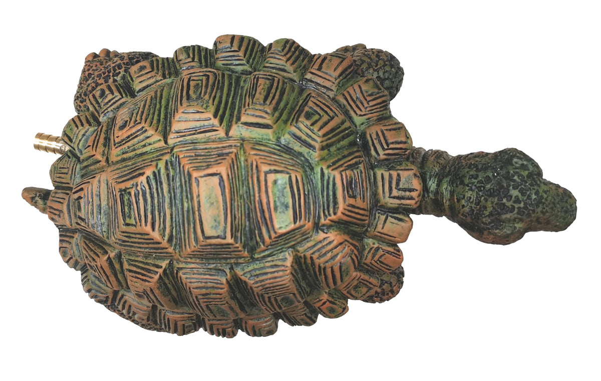 Generic Turtle Spitter with pre-installed hose connector enables easy setup