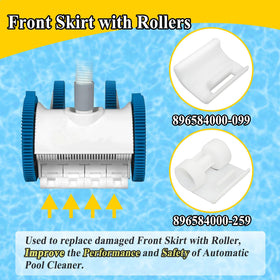Generic pool-cleaner front-skirt set improves sealing and dirt containment during cleaning sessions