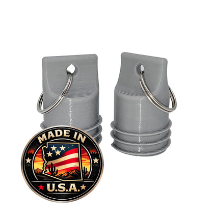 Generic propane hose plug 2-pack provides secure seal for outdoor connections.