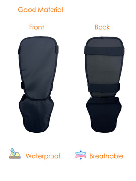 Generic Protective Shin Guard Brush Gaiter Lite side view shows secure adjustable bands for a snug fit.