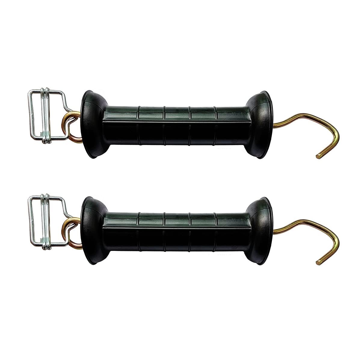 Generic Q'mark 2-pack gate handle with buckle for secure polytape connections