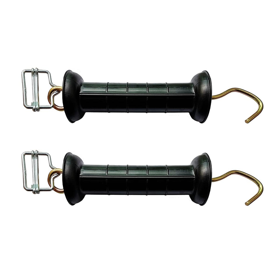 Generic Q'mark 2-pack gate handle with buckle for secure polytape connections