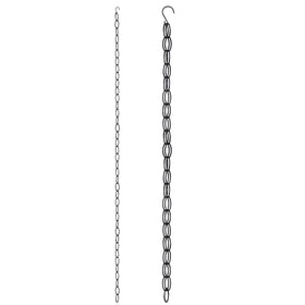 Generic rain chain 16.5ft matte black length adds durable, stylish outdoor drainage.