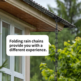 Generic rain chain presented as a thoughtful exterior gift idea.