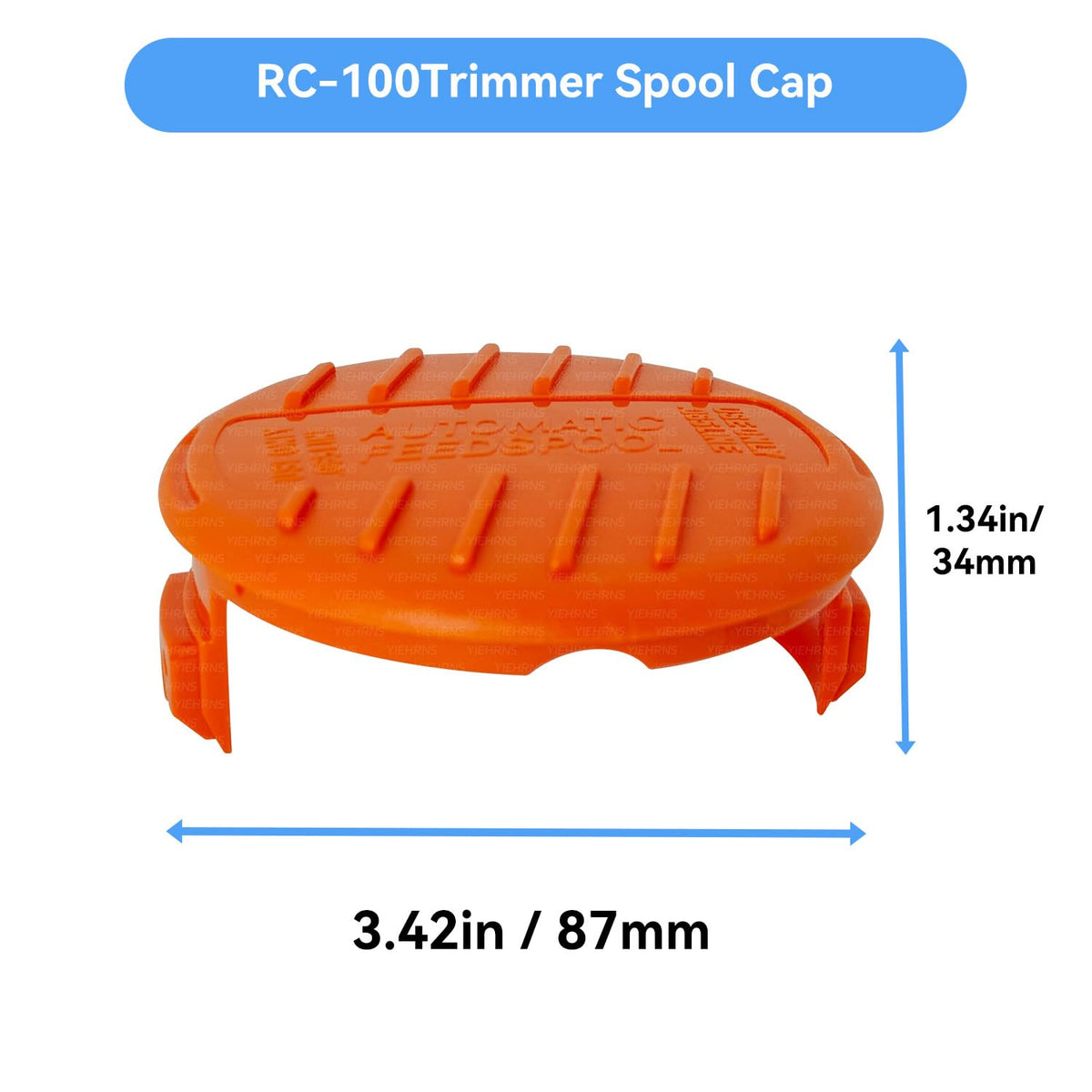 Generic RC-100-P spool cap cover in packaging with two caps and two springs.