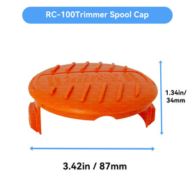 Generic RC-100-P spool cap cover in packaging with two caps and two springs.