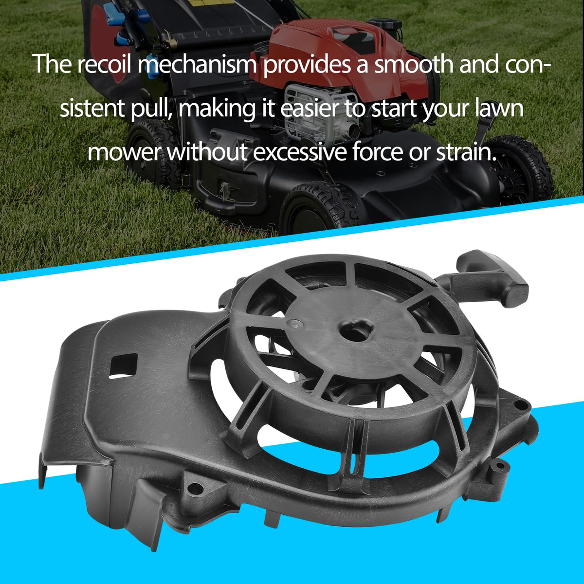 Generic recoil-starter packaging displays included components.