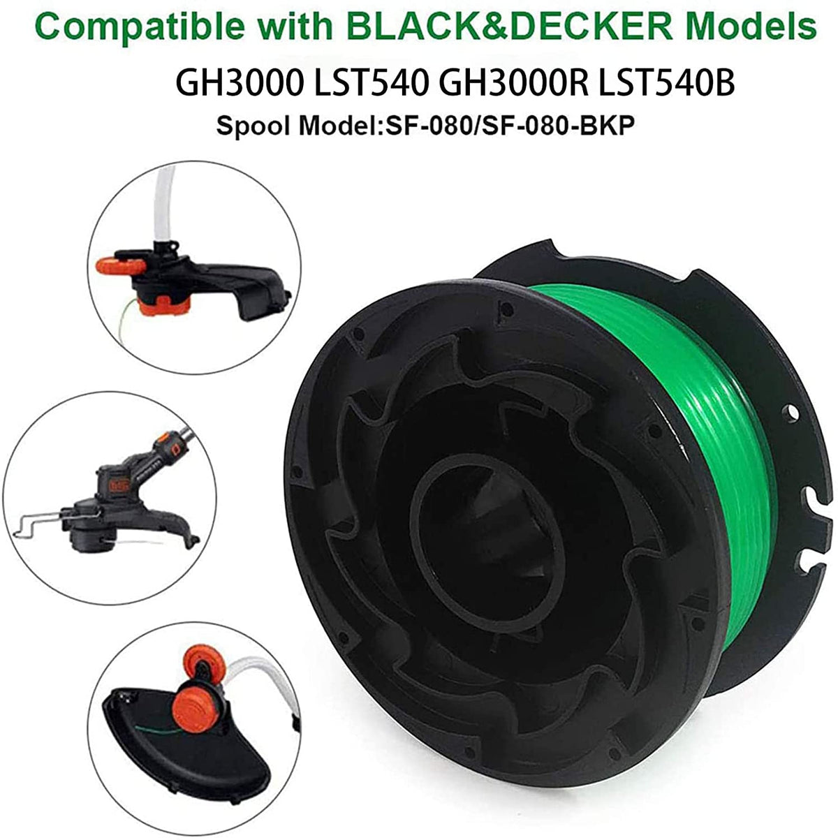 Generic replacement cap included with SF-080 spool for quick reload