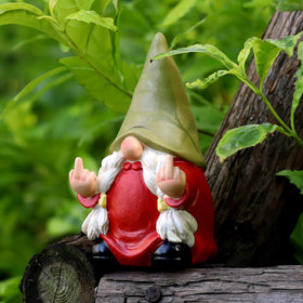 Generic Retro vintage gnome in poly resin ready for outdoor or indoor display.