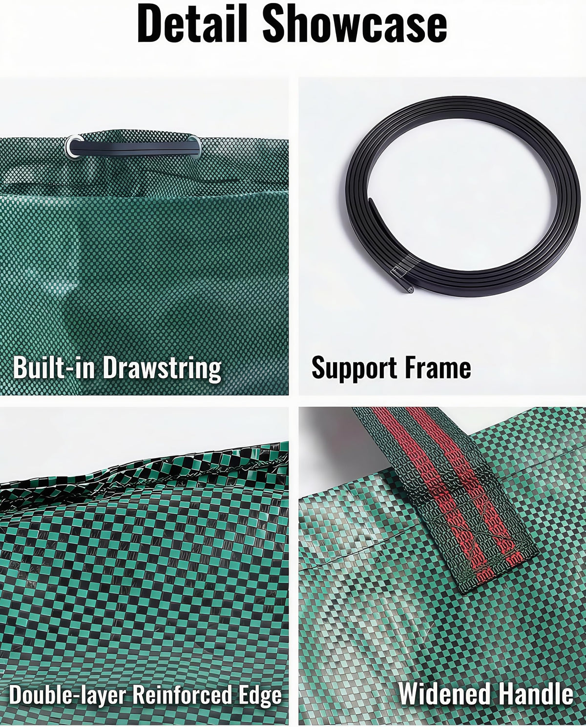 Generic reusable garden trash bag for leaves, grass, and trimmings.
