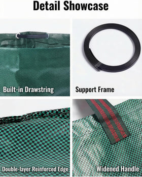 Generic reusable garden trash bag for leaves, grass, and trimmings.