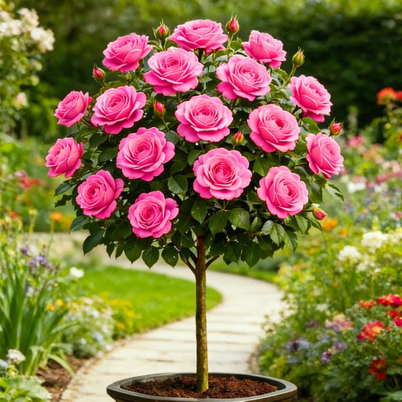 Generic rose bloom close-up highlighting long vase life.
