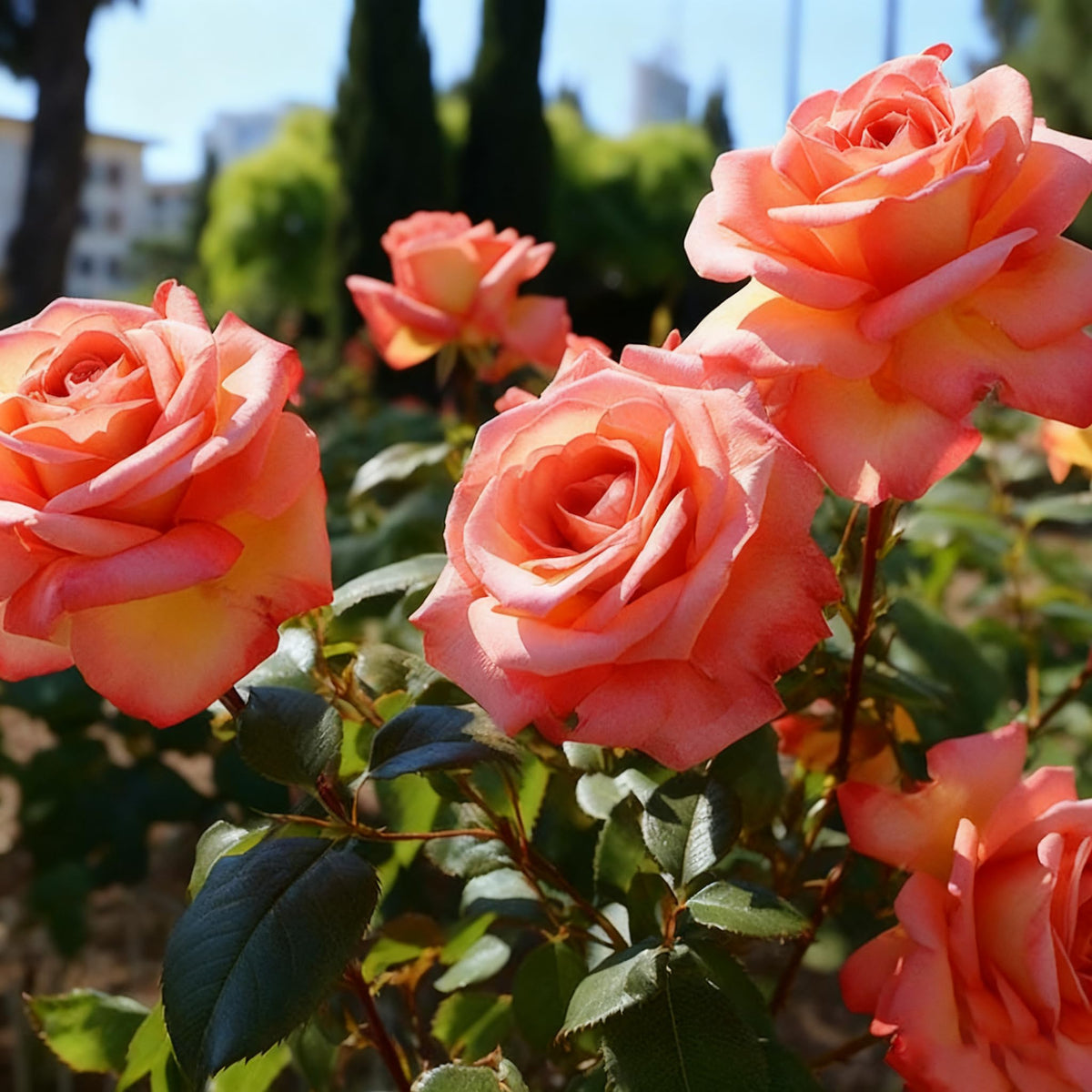 Generic Rose Seeds showing extended bloom season from spring to fall