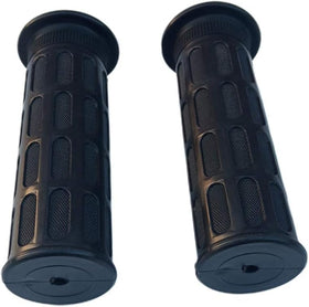 Generic rubber handlebar grips anti-slip design ensures firm grip in wet conditions.