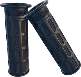 Generic rubber handlebar grips in packaging, ready for quick replacement.