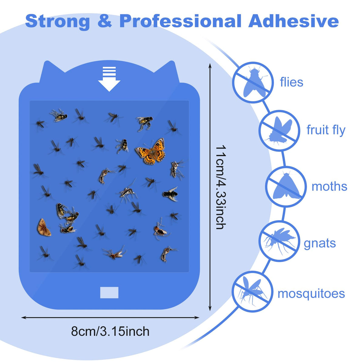 Generic safe adhesive cards are odor-free, child-friendly and pet-safe.