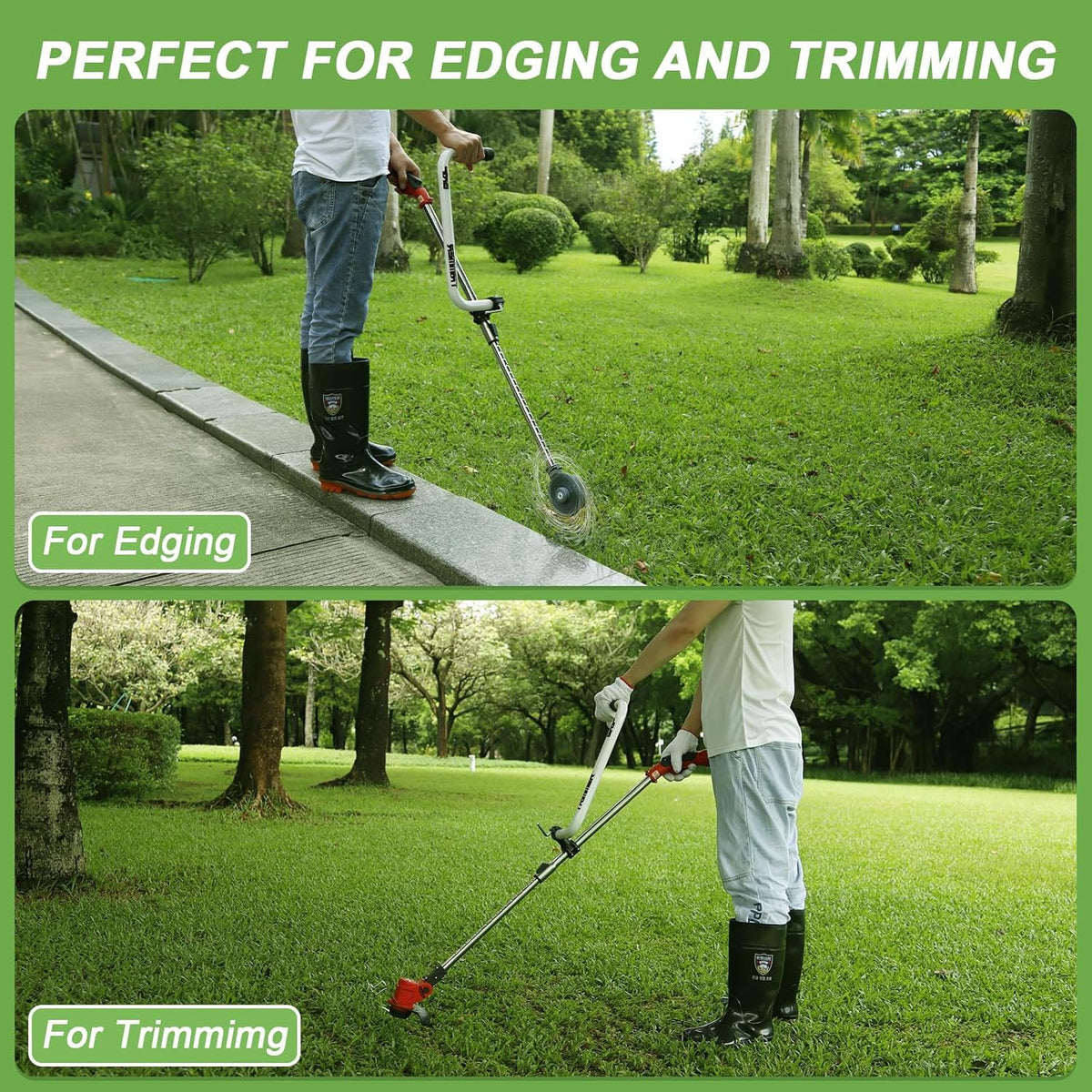 Generic 17.7 inch extension provides extended reach for lawn care tasks.
