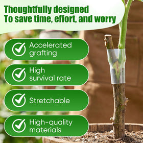 Generic silicone grafting sleeve close-up reveals soft, flexible material