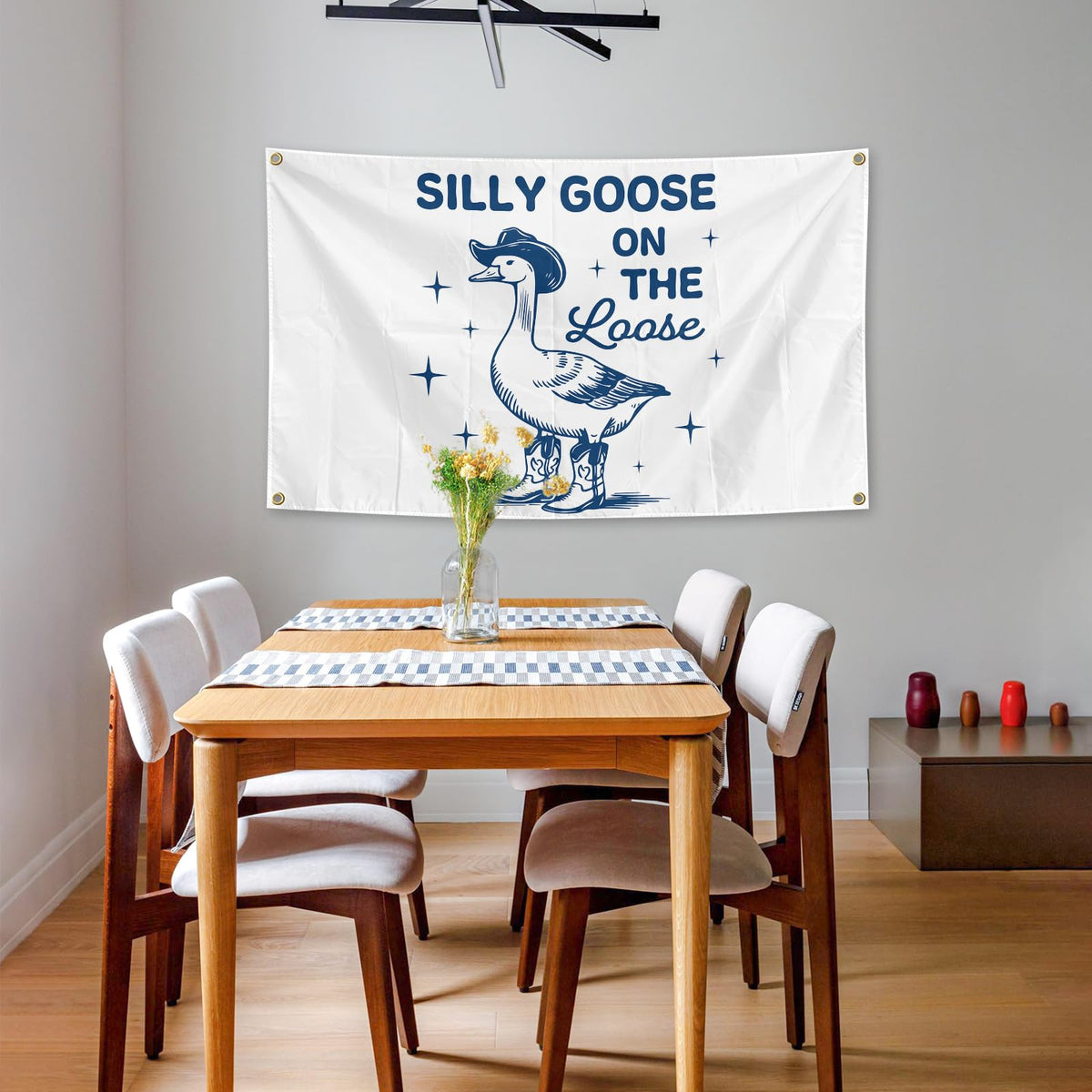 Generic Silly Goose flag showcases high definition printing for vibrant visuals