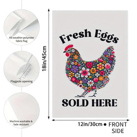 Generic Spring Garden Flag double-sided print stays vivid for full visibility on both sides.